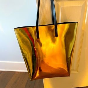 Genuine Marni gold tote with original duster bag. Hard to find at this price!